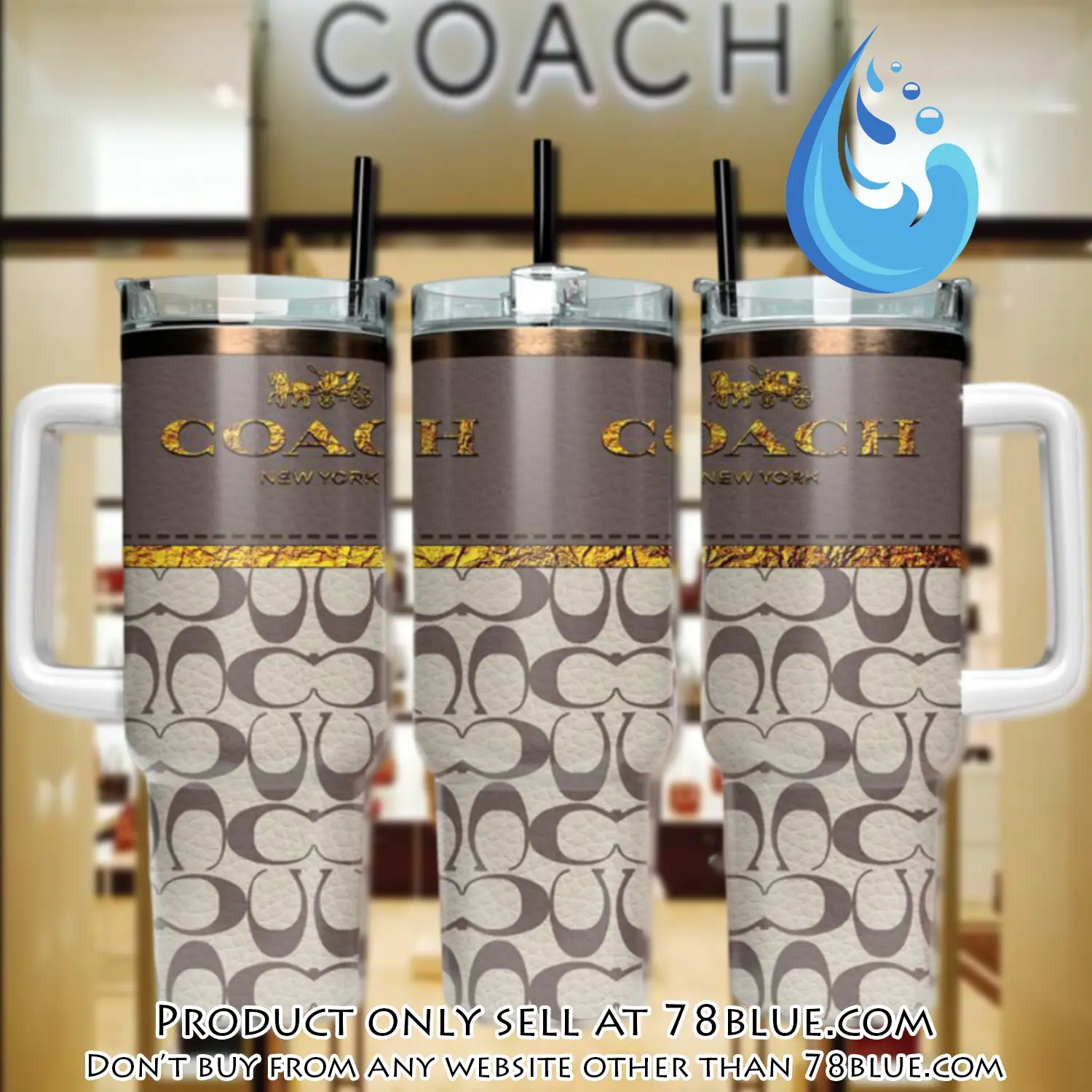 Coach logo stanley tumbler design 40oz logo stanley tumbler ktb1087 78b1805352